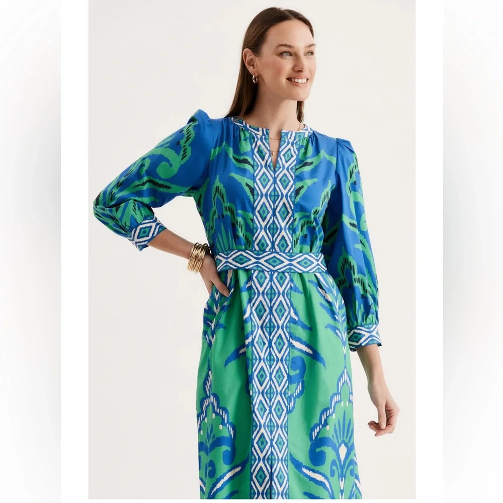 Tyler Boe Kelsey Cotton Graphic Dress Size Small - Picture 2 of 11